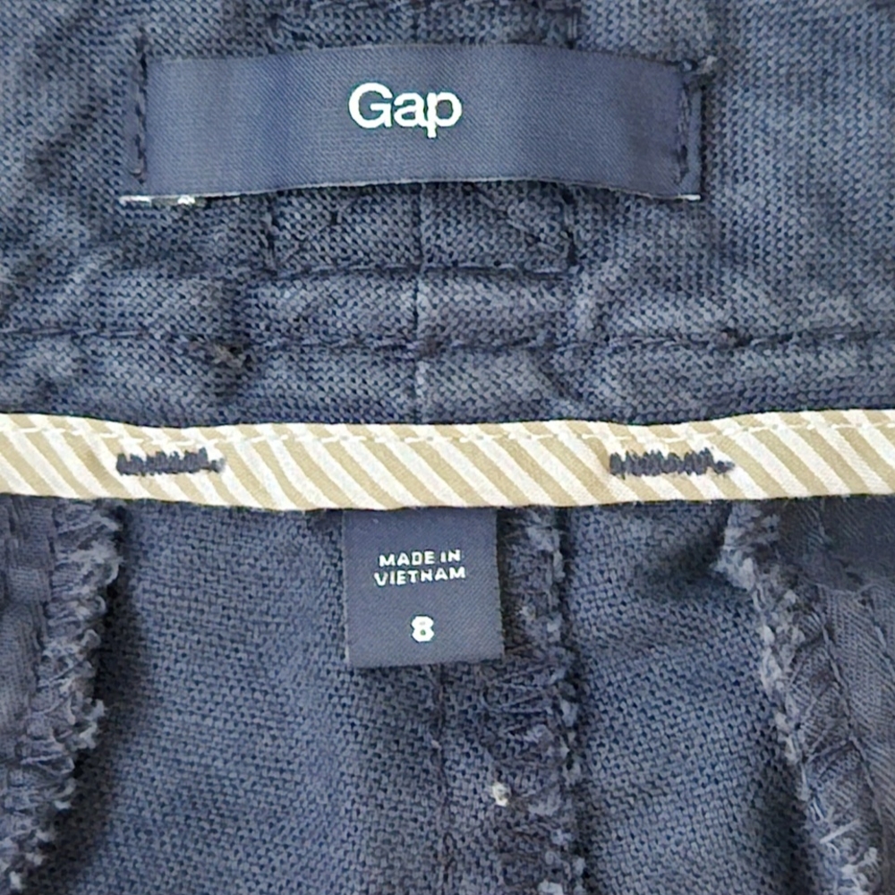 GAP Blue Cargo Shorts Lightweight Summer Essential - Picture 4 of 6